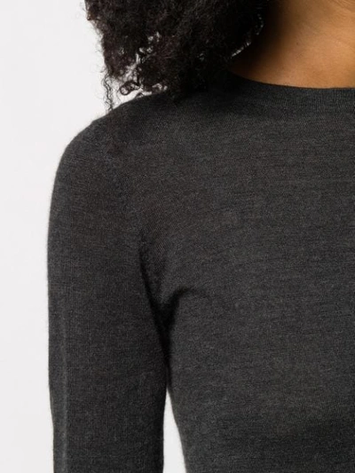 Brunello Cucinelli Crew Neck Sweatshirt In Grey