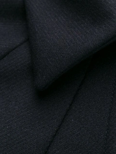 Shop Semicouture Single Breasted Overcoat In K65-0 Blu