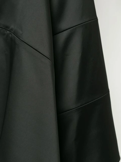 Shop Koché Asymmetric Midi Skirt In Black