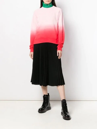 Shop Proenza Schouler Gradient Effect Sweatshirt In Pink