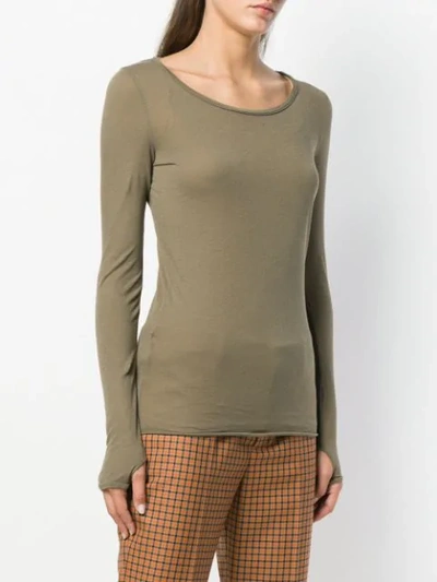 Shop Humanoid Janes Sweatshirt In Moss