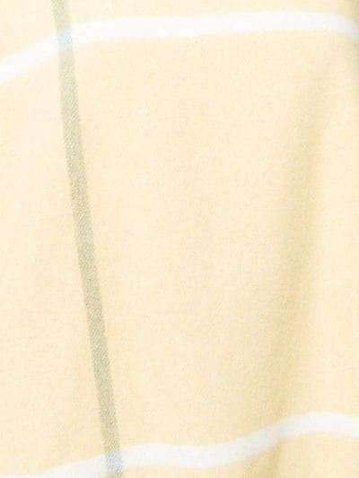 Roksanda Check Fringed Jumper In Yellow
