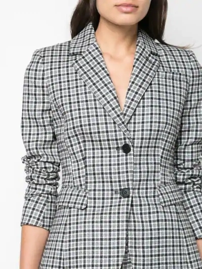 Shop Altuzarra Fenice Check Pattern Jacket In Black / White
