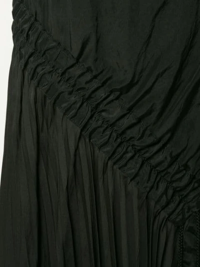 Shop Muller Of Yoshiokubo Side Pleats Skirt In Black