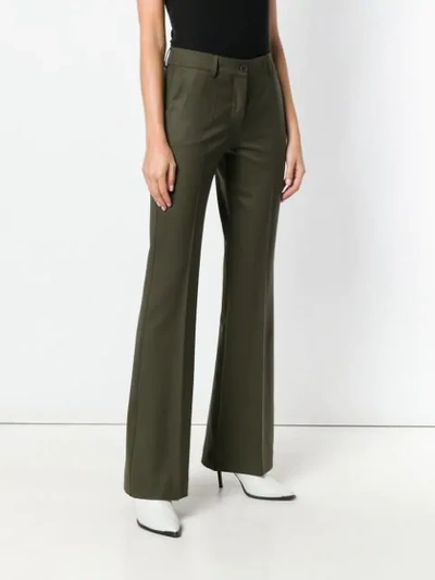 Shop P.a.r.o.s.h Bootcut Trousers In Green