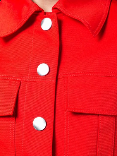 PROENZA SCHOULER 斜纹布夹克 - 红色