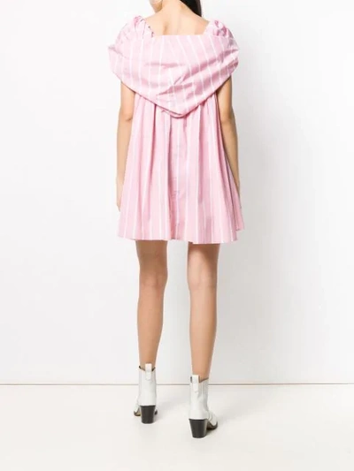 Shop Thierry Colson Striped Day Dress In Pink