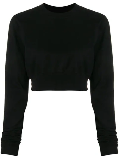 Shop Rick Owens Drkshdw Long Sleeved T-shirt In Black