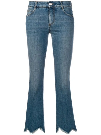 Shop Stella Mccartney Cropped Flare Jeans In Blue