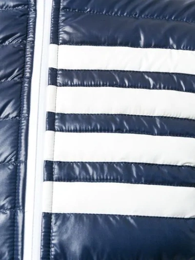 Shop Thom Browne Satin-finished Quilted Down Fill Vest In Nylon Tech In Blue