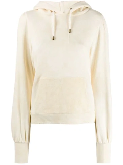 Shop Loveshackfancy Plain Hoodie In Neutrals