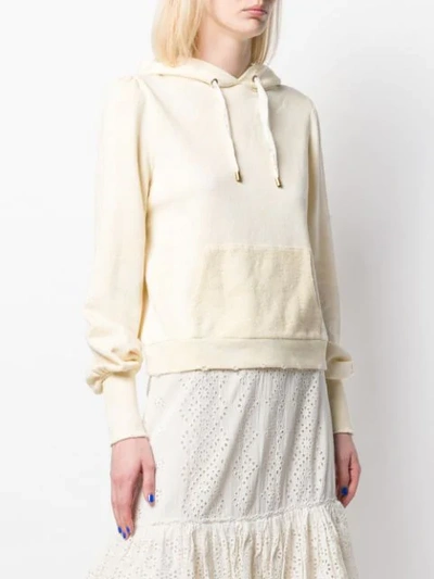 Shop Loveshackfancy Plain Hoodie In Neutrals