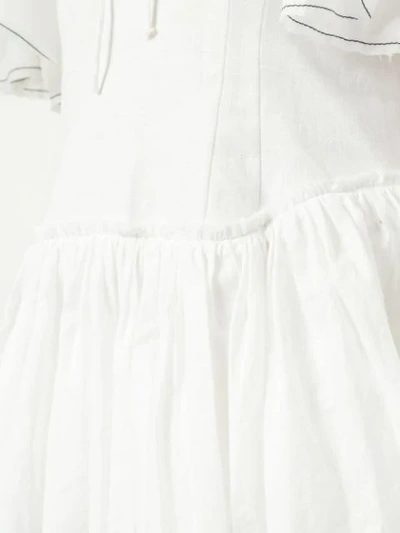 Shop Aje Bennett Mini Dress In White