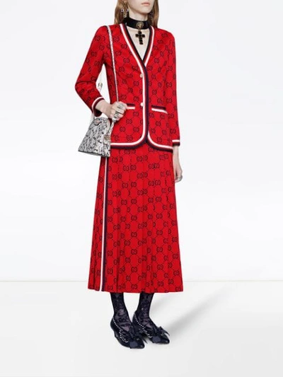 Shop Gucci Gg Jacke Mit Web In Red