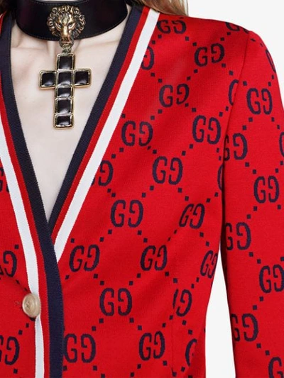 Shop Gucci Gg Jacke Mit Web In Red