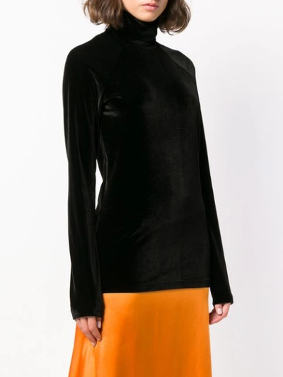 Shop Haider Ackermann Velvet Sweater In Black