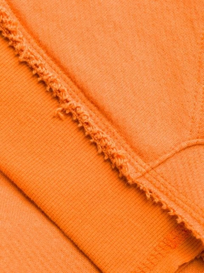 Shop Monse Dale Ripped Hoodie In Orange