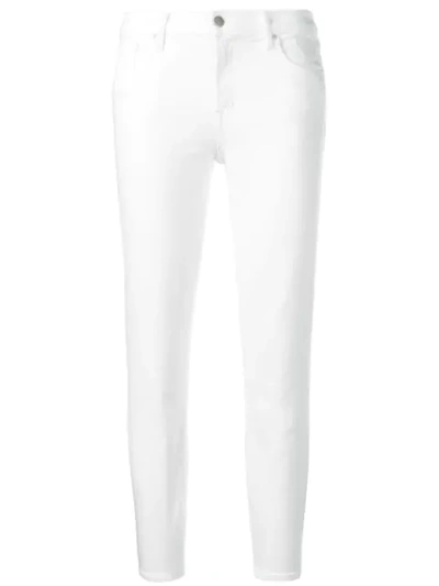 Shop J Brand Cropped Skinny Jeans In White