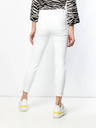 Shop J Brand Cropped Skinny Jeans In White