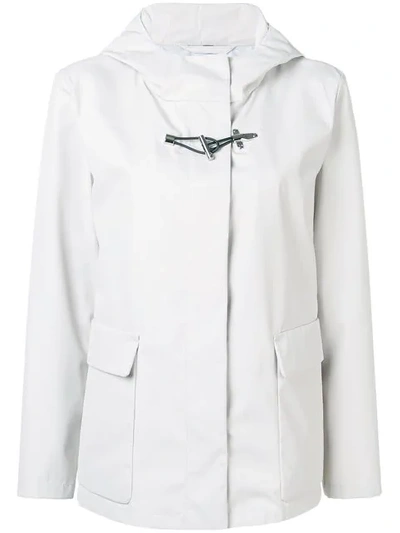 Shop Fay Hooded Rain Jacket In Neutrals