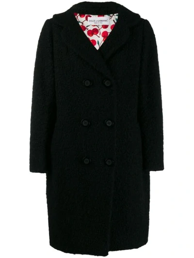 Pre-owned Dolce & Gabbana '2000s Double-breasted Coat In Black