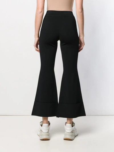 Shop Stella Mccartney Kick Flare Trousers In Black
