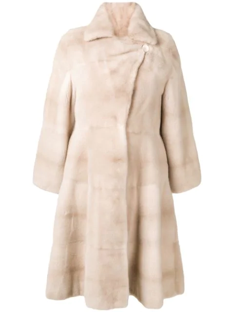 Liska Marscha Trimmed Coat In White | ModeSens