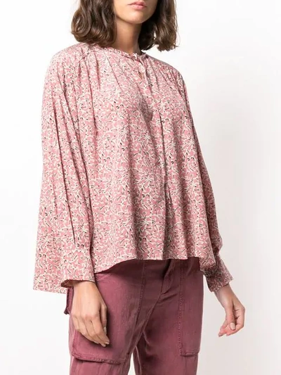 Shop Isabel Marant Patterned Blouse In Pink