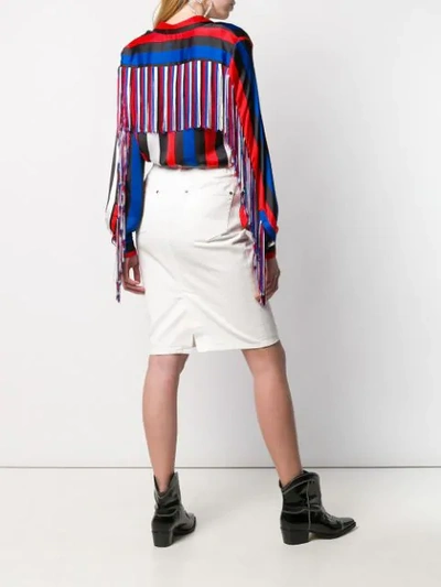 Shop Msgm Bold Striped Shirt In 85 Multicolore