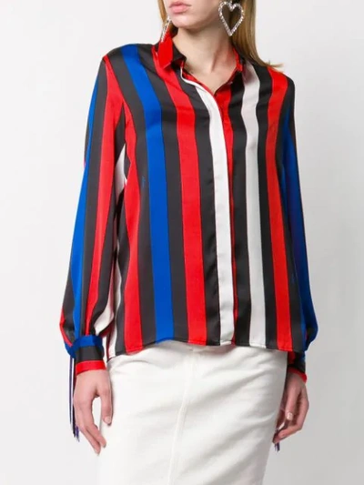 Shop Msgm Bold Striped Shirt In 85 Multicolore