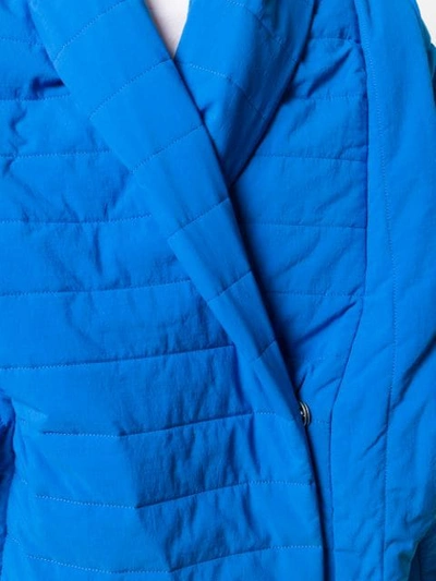 Shop Reality Studio Padded Cocoon Coat In Blue