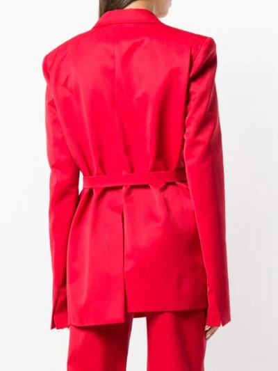 Shop House Of Holland Tailored Blazer In Red