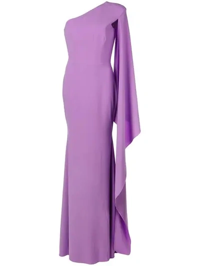 Shop Alex Perry Aurelie Gown - Purple