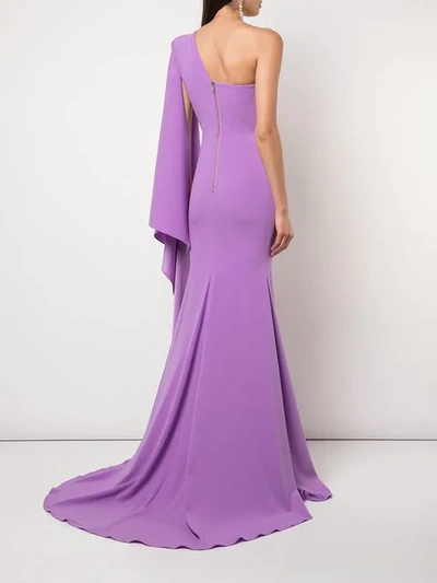Shop Alex Perry Aurelie Gown - Purple