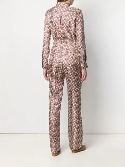 Shop Alberto Biani Printed Jumpsuit - Neutrals