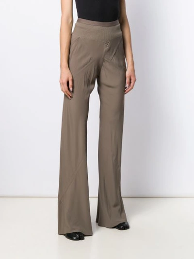 Shop Rick Owens Forever Bias Wide-leg Trousers In Grey