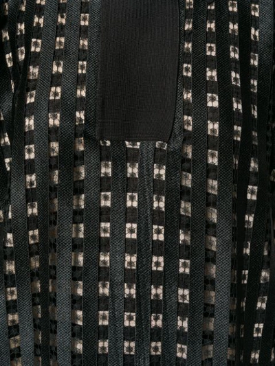 Shop Marco De Vincenzo Striped Lace T-shirt - Black