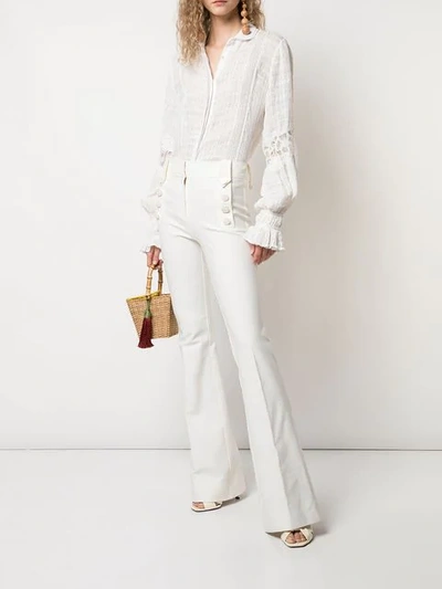 Shop Alexis Esben Trousers In White