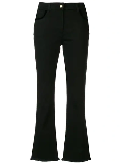 Shop Etro Geeky Cropped Jeans - Black