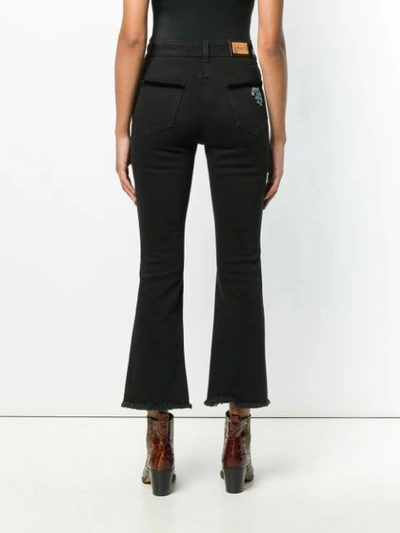 Shop Etro Geeky Cropped Jeans - Black