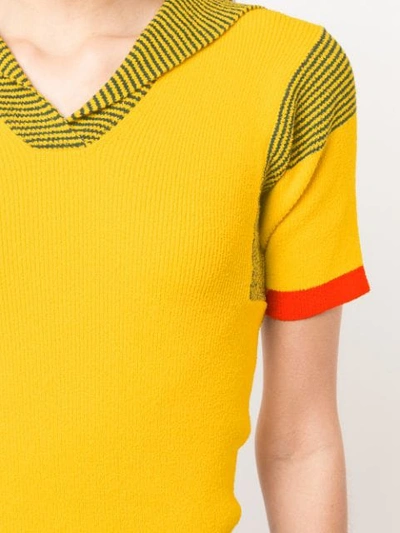 Shop Proenza Schouler Terry Boucle Knit Top In Yellow