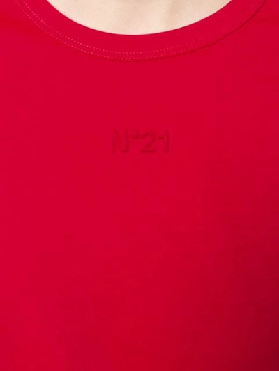 Nº21 层搭短袖T恤 - 红色