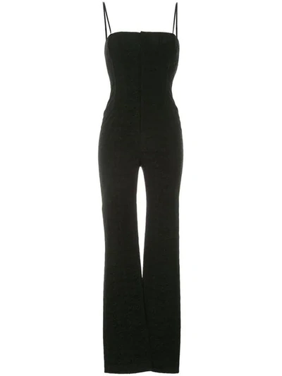 Shop Alexander Wang Corset Jumpsuit In Black