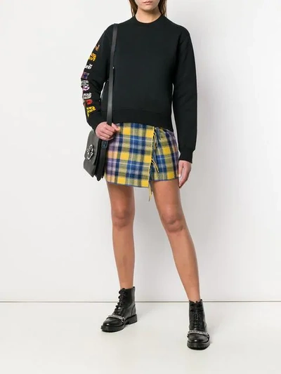 Dsquared2 Printed Sweatshirt In Black