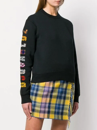 Dsquared2 Printed Sweatshirt In Black