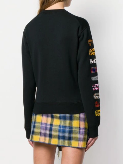 Dsquared2 Printed Sweatshirt In Black