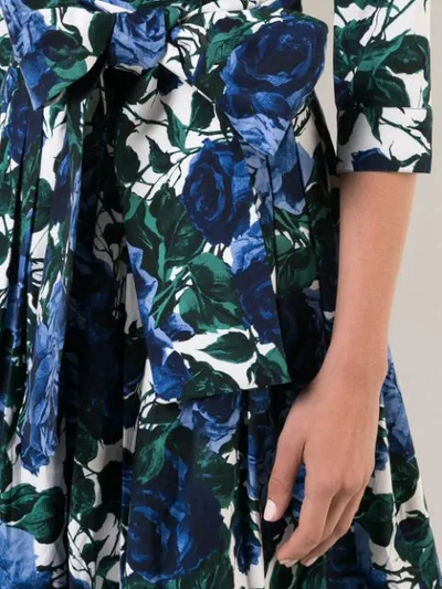 Shop Samantha Sung Printed Mini Dress In Blue
