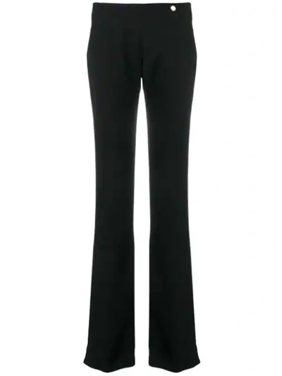 Shop Versace Bootcut Trousers In G1008 Nero