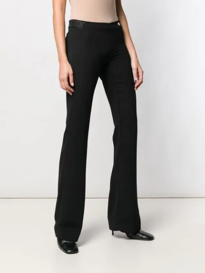 VERSACE COLLECTION BOOTCUT TROUSERS - 黑色