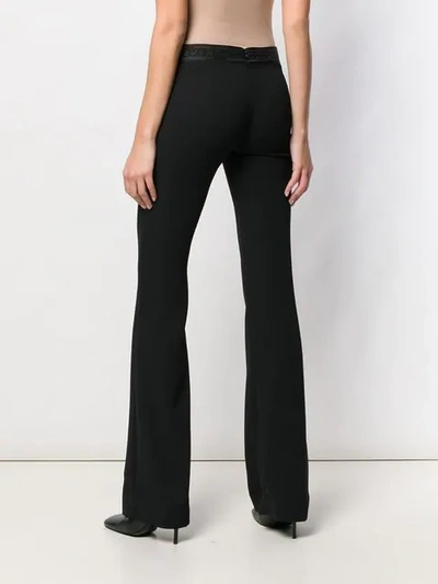 VERSACE COLLECTION BOOTCUT TROUSERS - 黑色